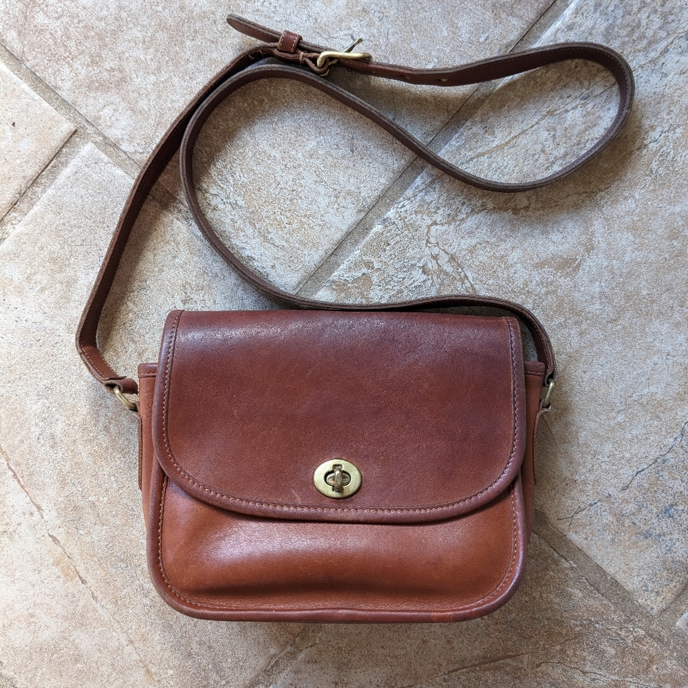 Vintage Coach Collegiate Bag №9815 in British Tan